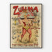 Vintage Poster Zulima Reine de Fer - Engelse Sterkvrouw
