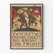 Vintage poster van Poolse militaire propaganda - Overwinning hangt van ons af