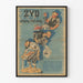 Vintage poster met karikatuur van de Poolse anti-Joodse beweging